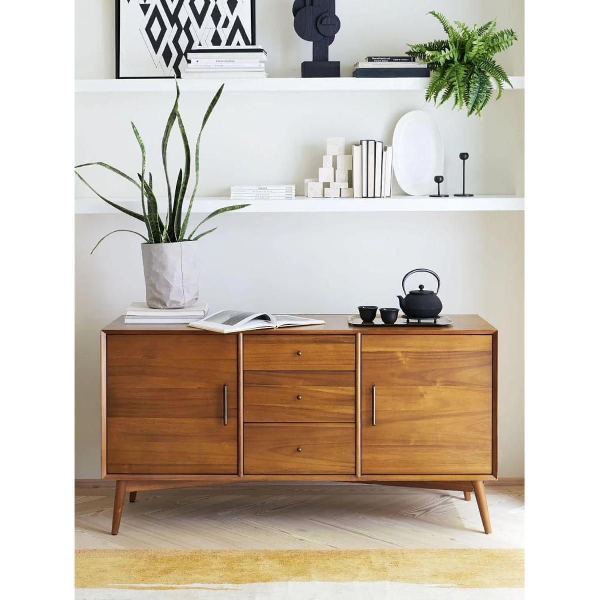 west elm Mid-Century Large Sideboard, FSC-Certified (Eucalyptus Wood), Acorn – image 3
