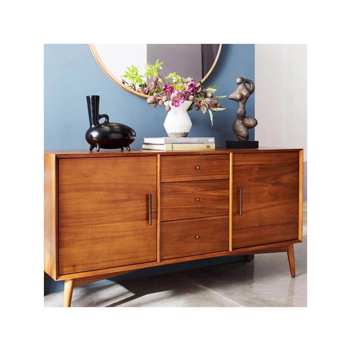 west elm Mid-Century Large Sideboard, FSC-Certified (Eucalyptus Wood), Acorn – image 7