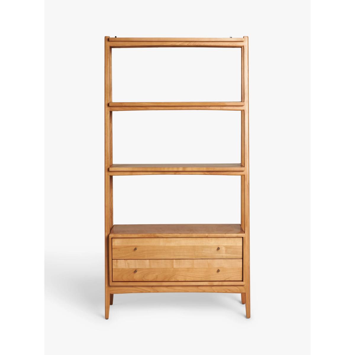 John Lewis Wycombe Wide Storage Shelving Unit, Cherrywood – image 2