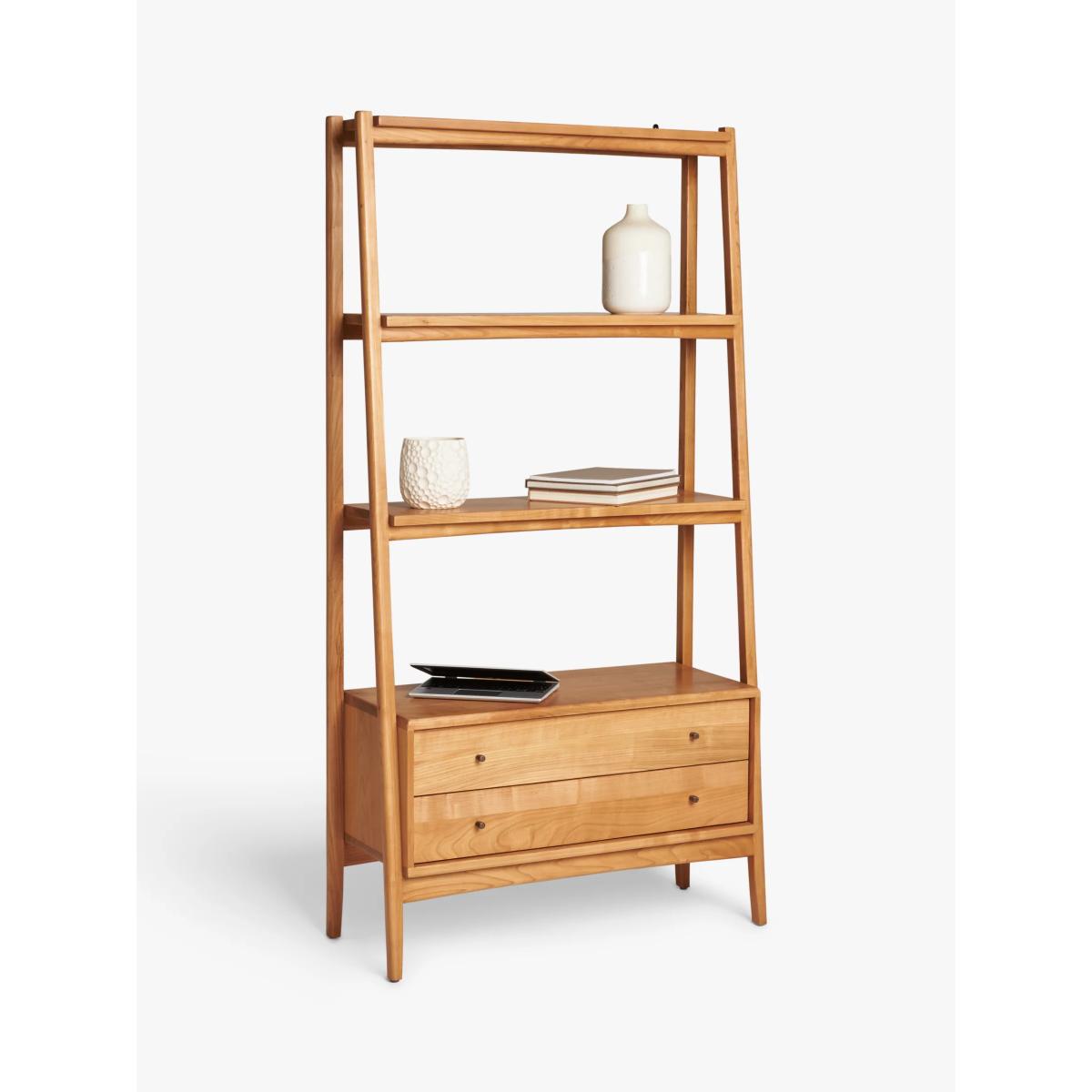 John Lewis Wycombe Wide Storage Shelving Unit, Cherrywood – image 4
