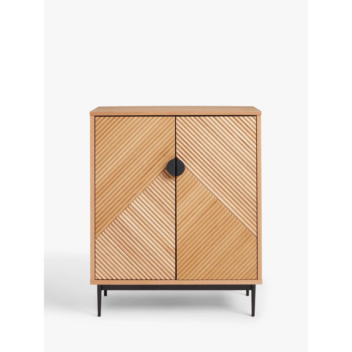 John Lewis & Partners Incline Storage Cabinet, Oak – image 2