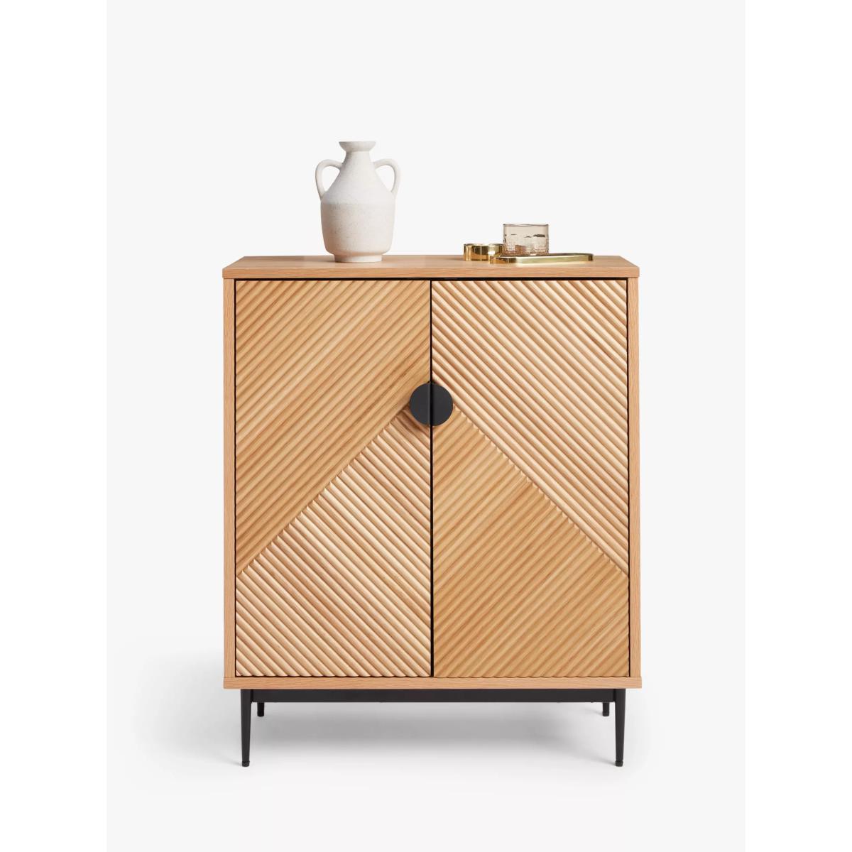 John Lewis & Partners Incline Storage Cabinet, Oak – image 3