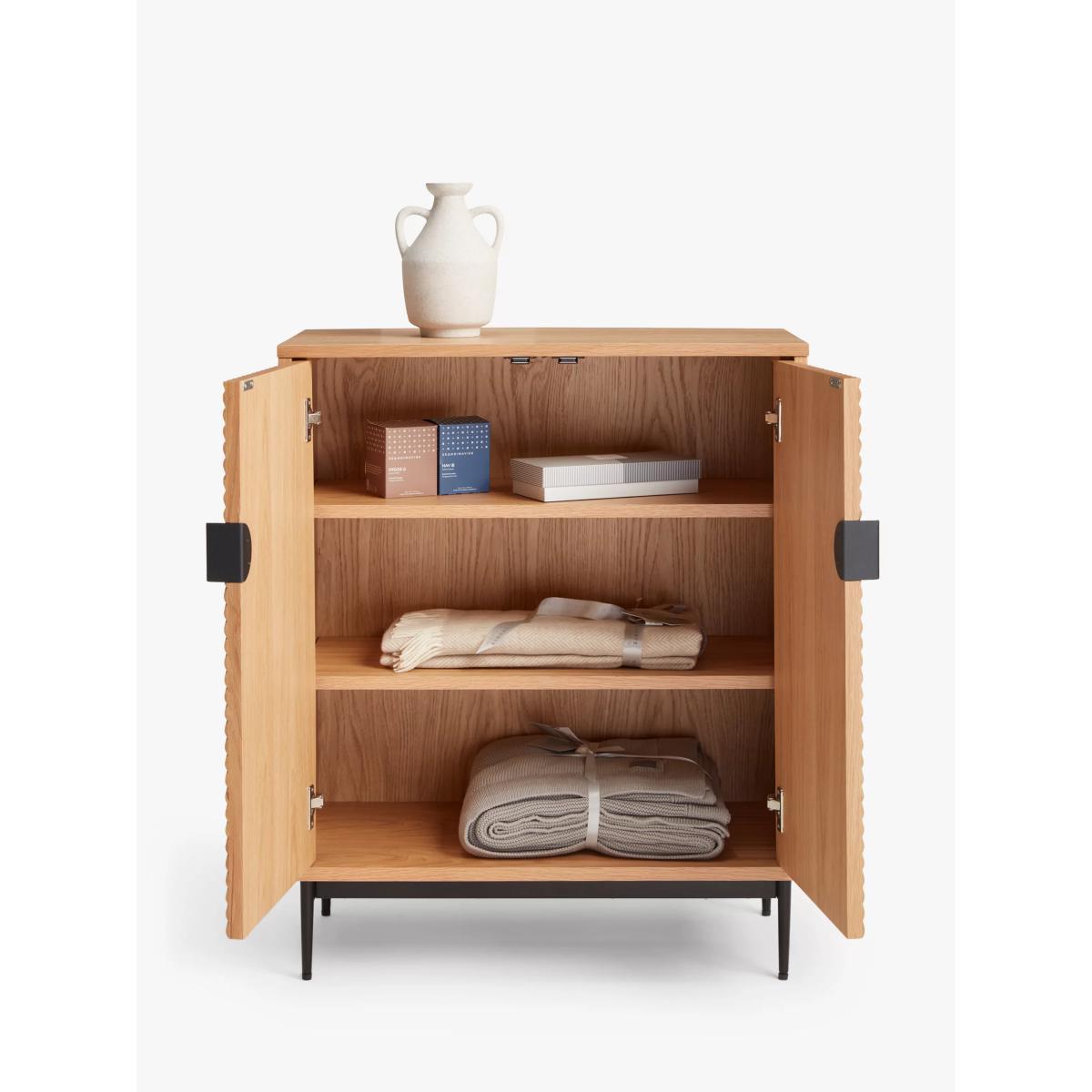 John Lewis & Partners Incline Storage Cabinet, Oak – image 4