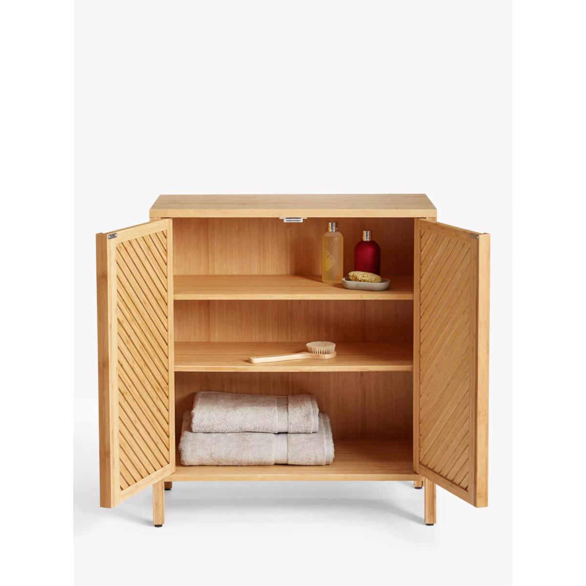 John Lewis & Partners Chevron Double Towel Cupboard – image 3