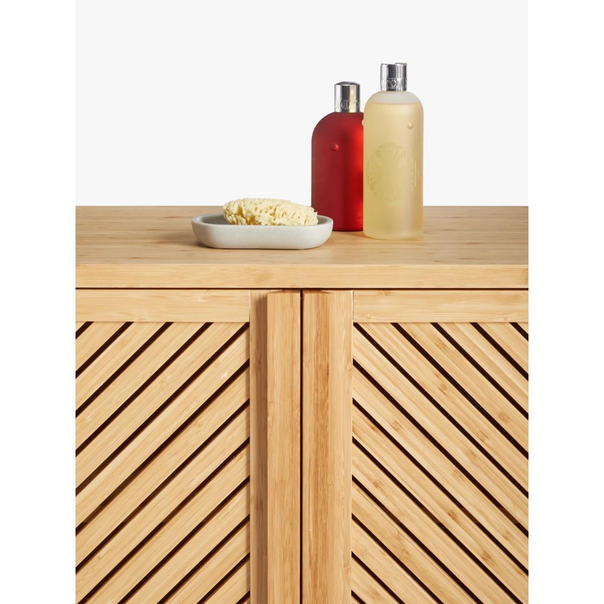John Lewis & Partners Chevron Double Towel Cupboard – image 4