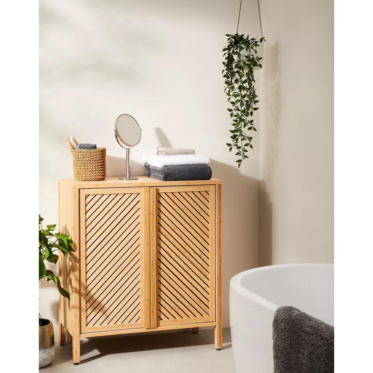John Lewis & Partners Chevron Double Towel Cupboard – image 5