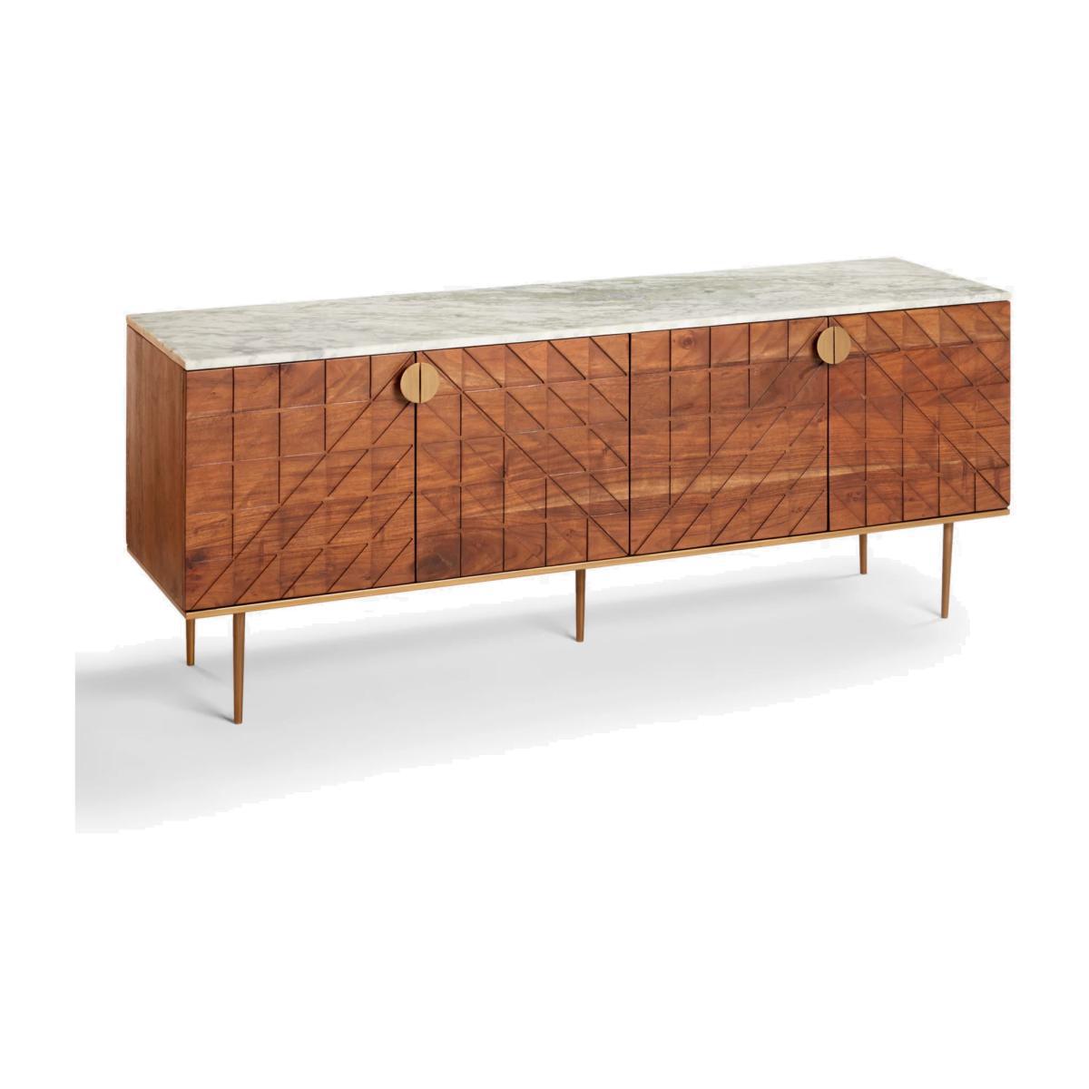 John Lewis & Partners Trinity TV Stand Sideboard for TVs up to 55, Brown