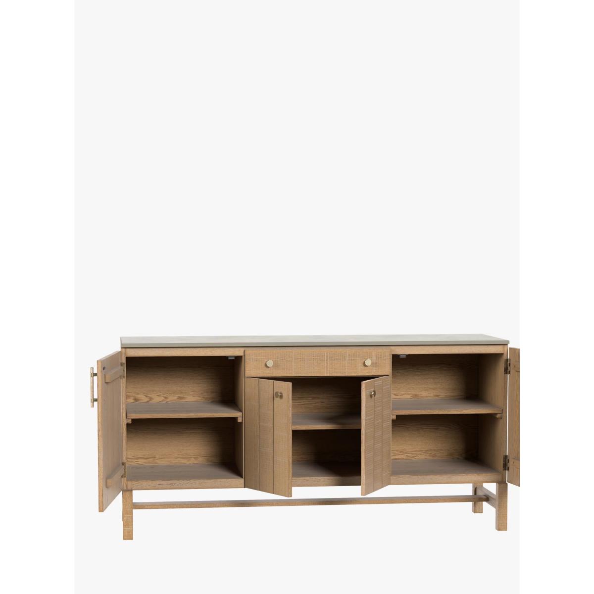Laura Ashley Braystone 4 Door, 1 Drawer Sideboard, Washed Oak – image 4