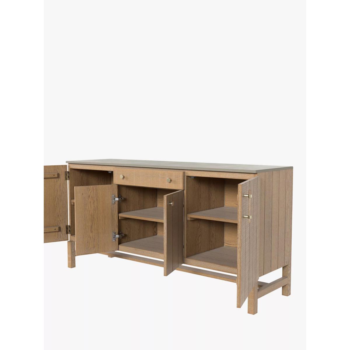 Laura Ashley Braystone 4 Door, 1 Drawer Sideboard, Washed Oak – image 6