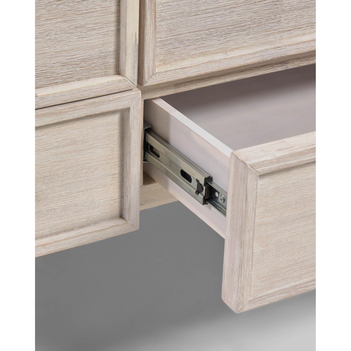 Alen solid acacia wood sideboard with 2 doors & 3 drawers, 185 x 80 cm – image 6