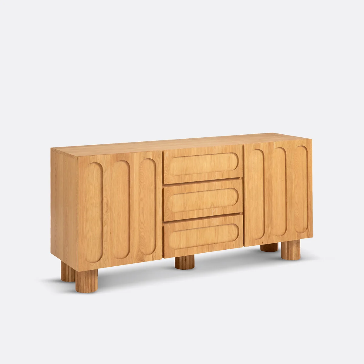 Cannelo Oak Veneered Sideboard – image 3