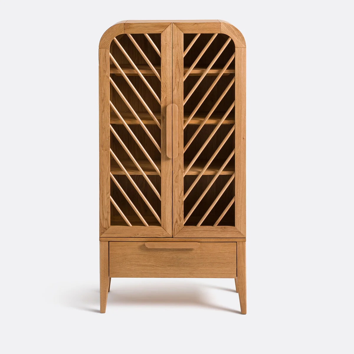 Anda Sideboard with 2 Doors and 1 Drawer in Oak and Veneer – image 2