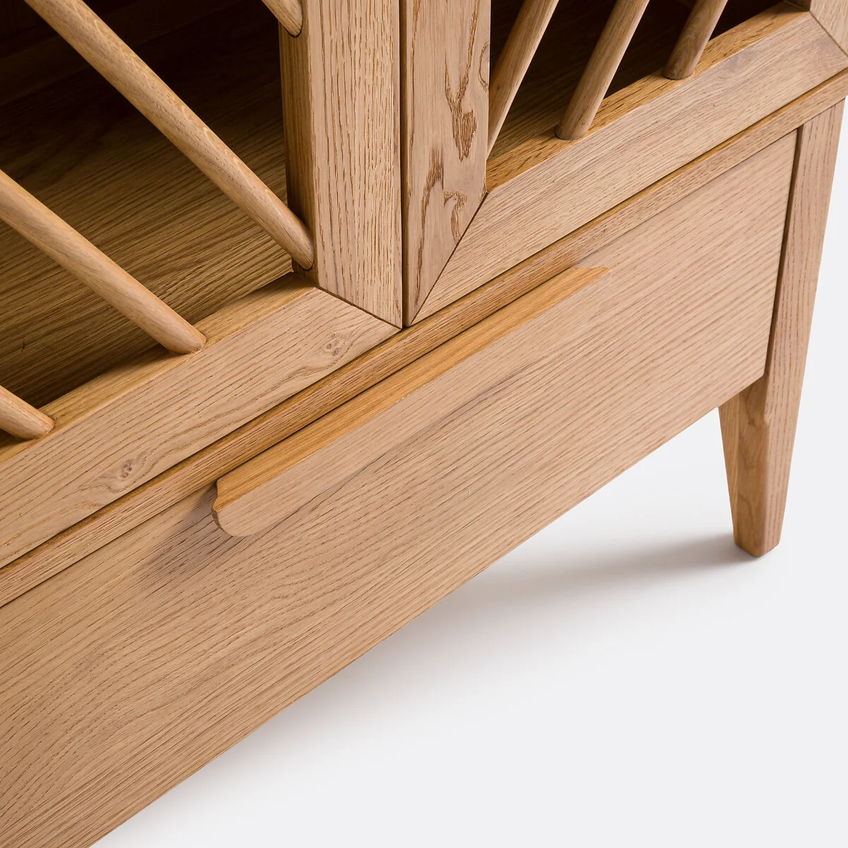 Anda Sideboard with 2 Doors and 1 Drawer in Oak and Veneer – image 3