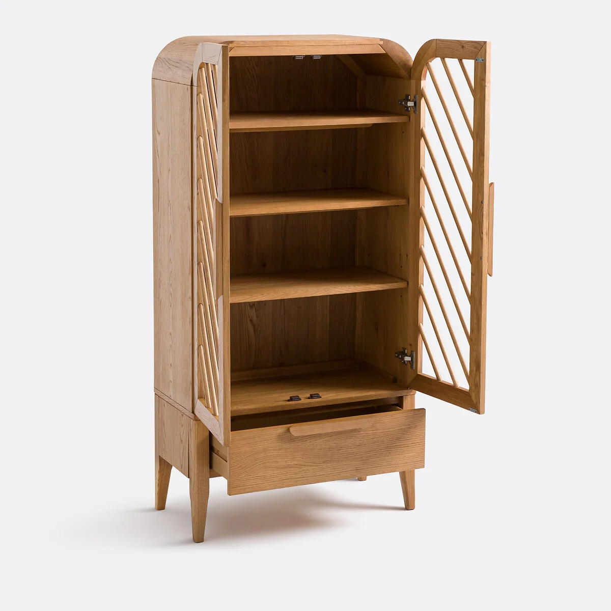 Anda Sideboard with 2 Doors and 1 Drawer in Oak and Veneer – image 5