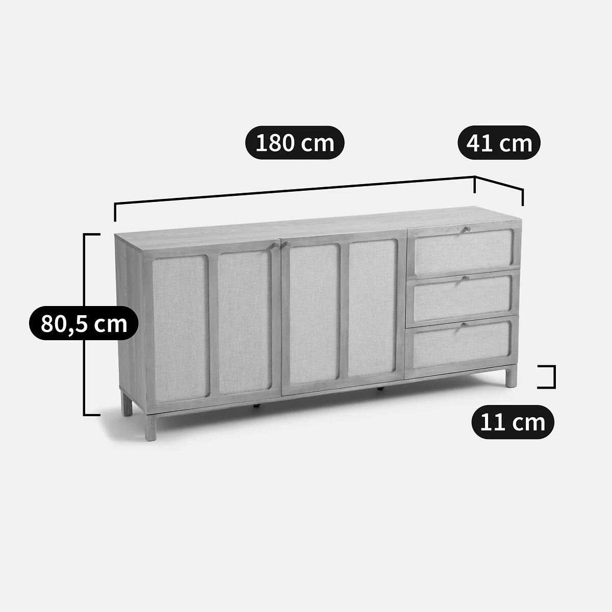 Esmara Ash/linen Sideboard – image 10