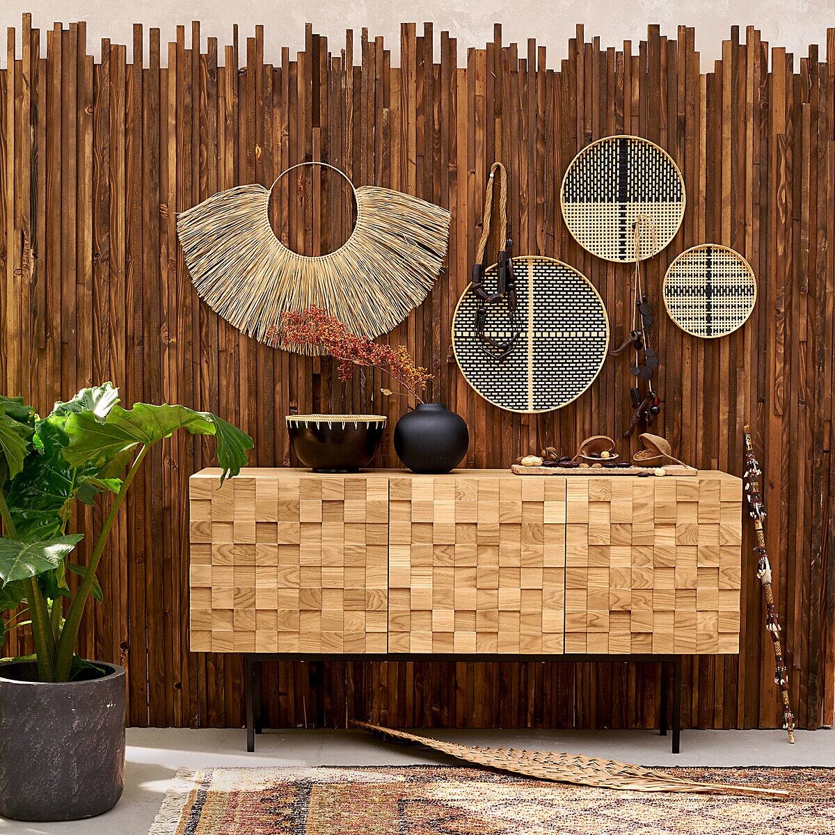 Madria Oak 3-Door Sideboard – image 6