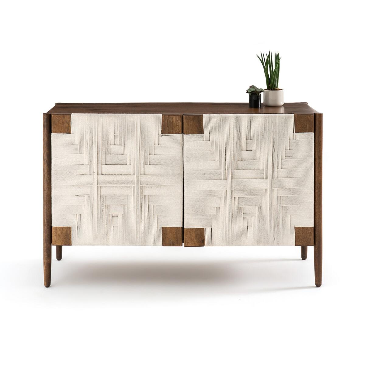 Jepara Solid Mango Wood and Braiding Sideboard – image 3