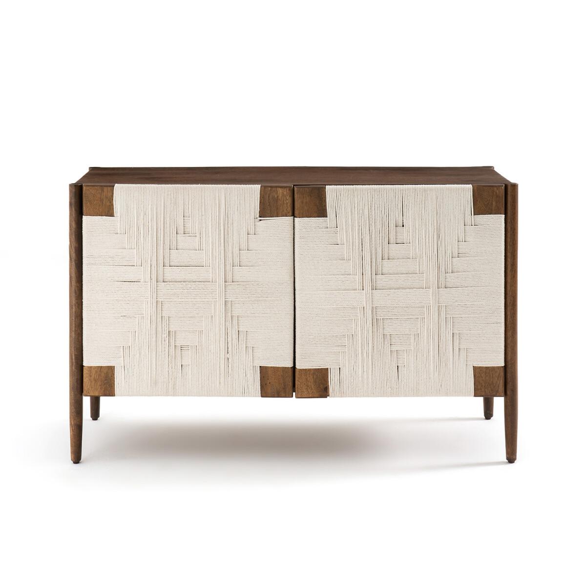 Jepara Solid Mango Wood and Braiding Sideboard – image 4