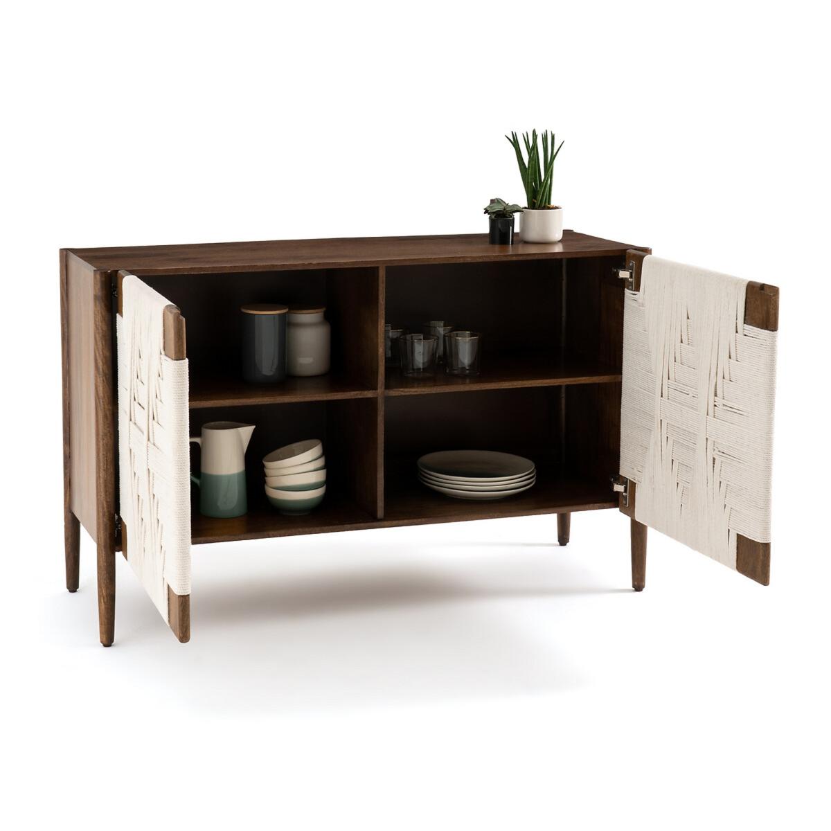 Jepara Solid Mango Wood and Braiding Sideboard – image 5