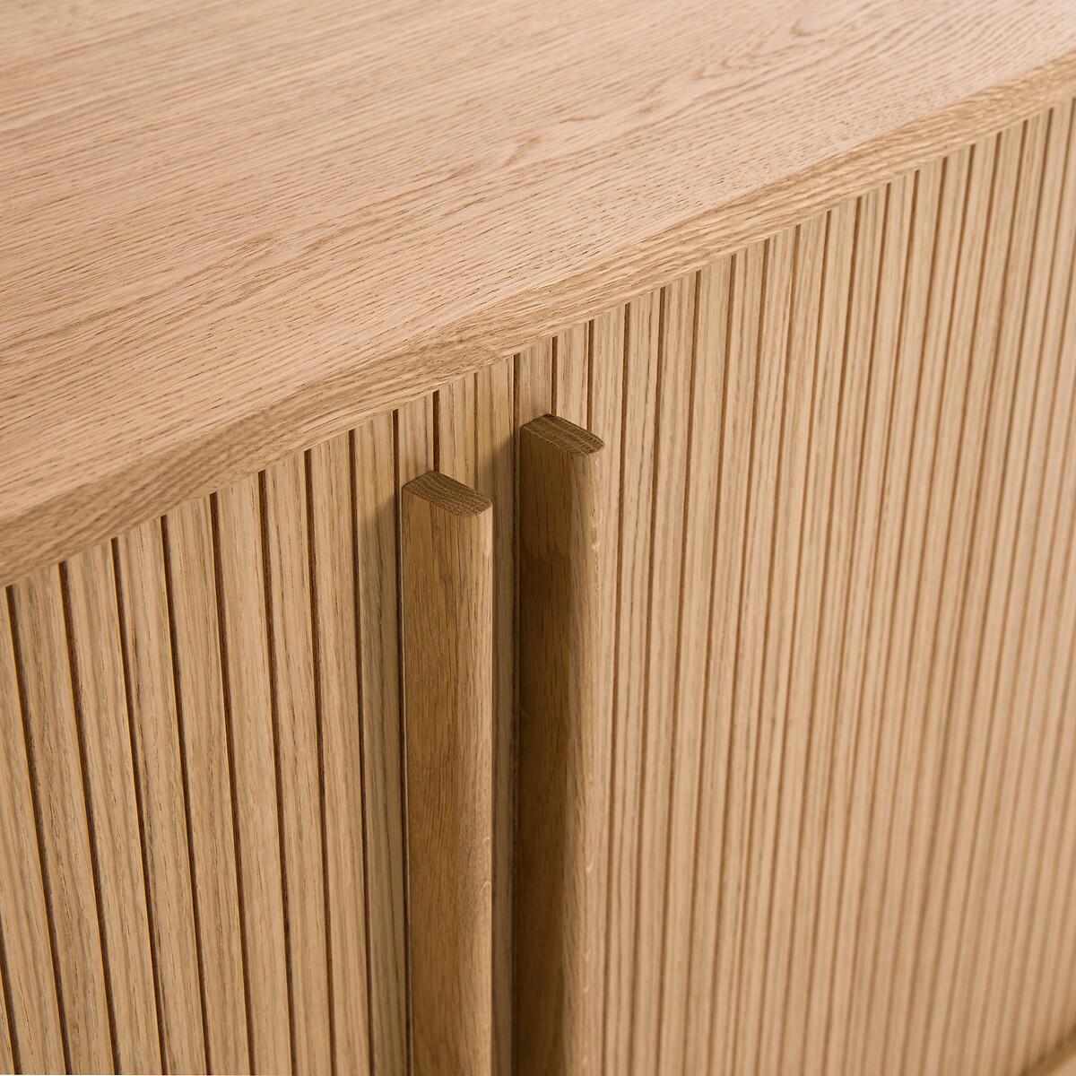 Strio Oak Veneer Sideboard with Sliding Doors – image 4