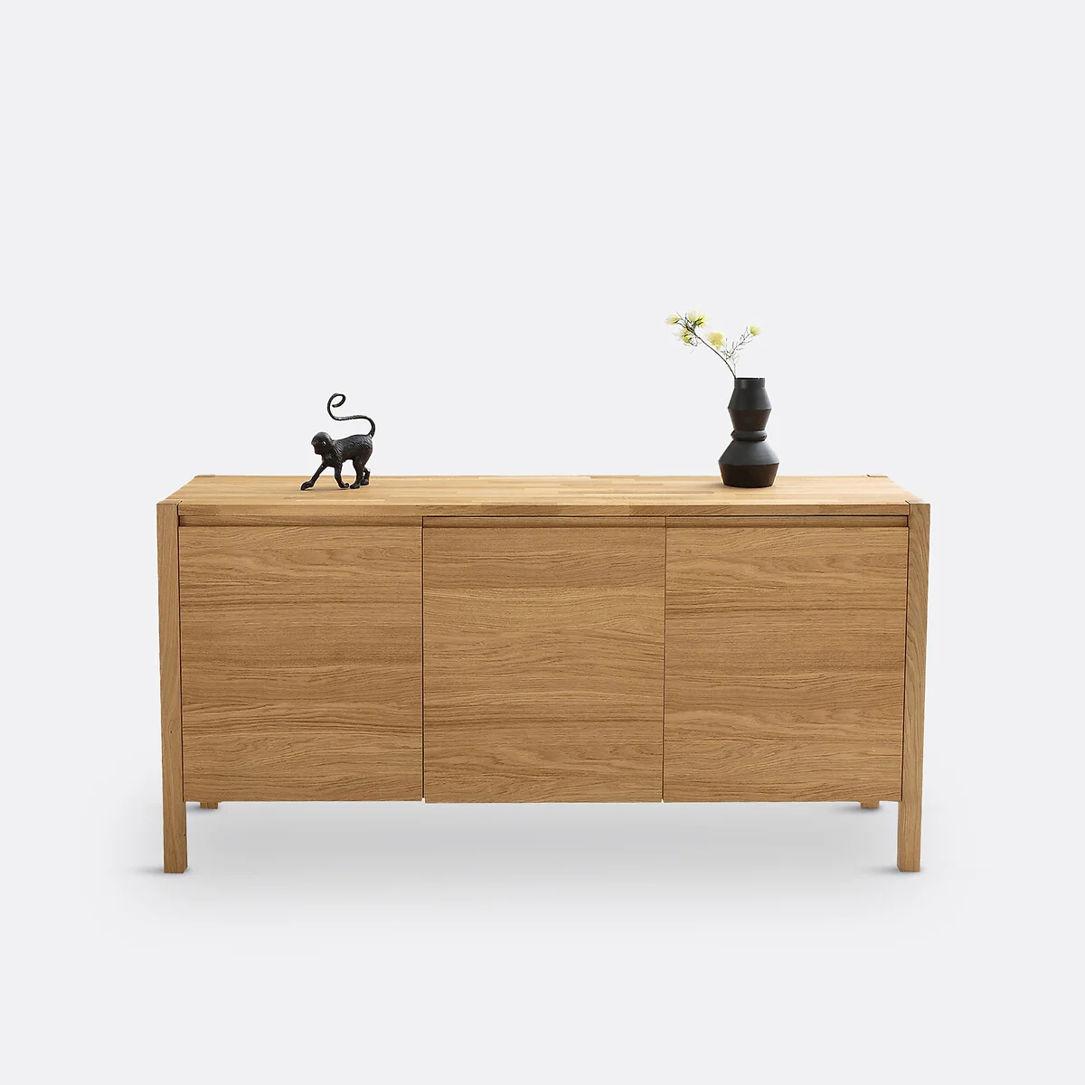 Adelita Sideboard with Three Doors in Oak and Oak Veneer – image 3
