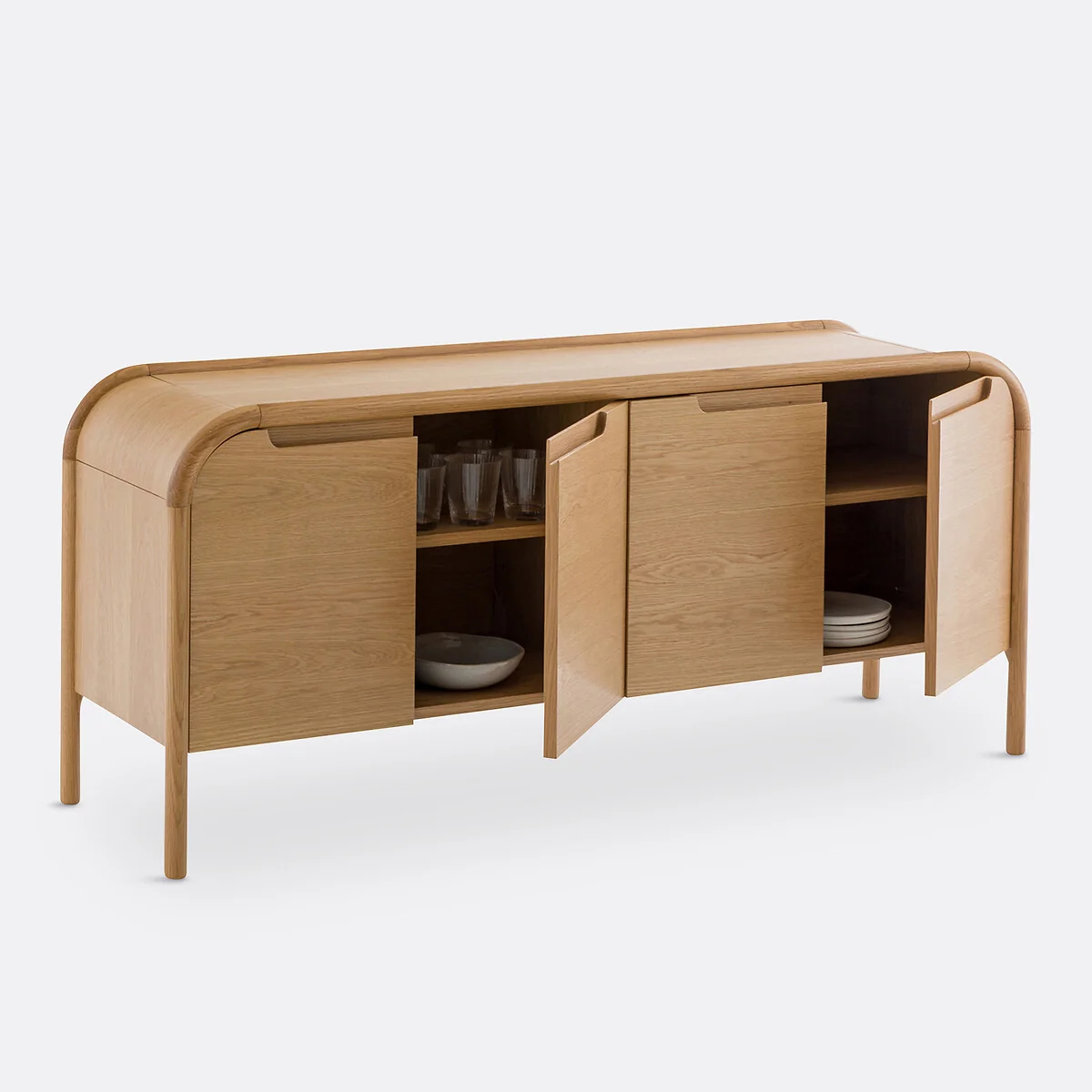 Lipa Oak and Veneer Sideboard – image 4
