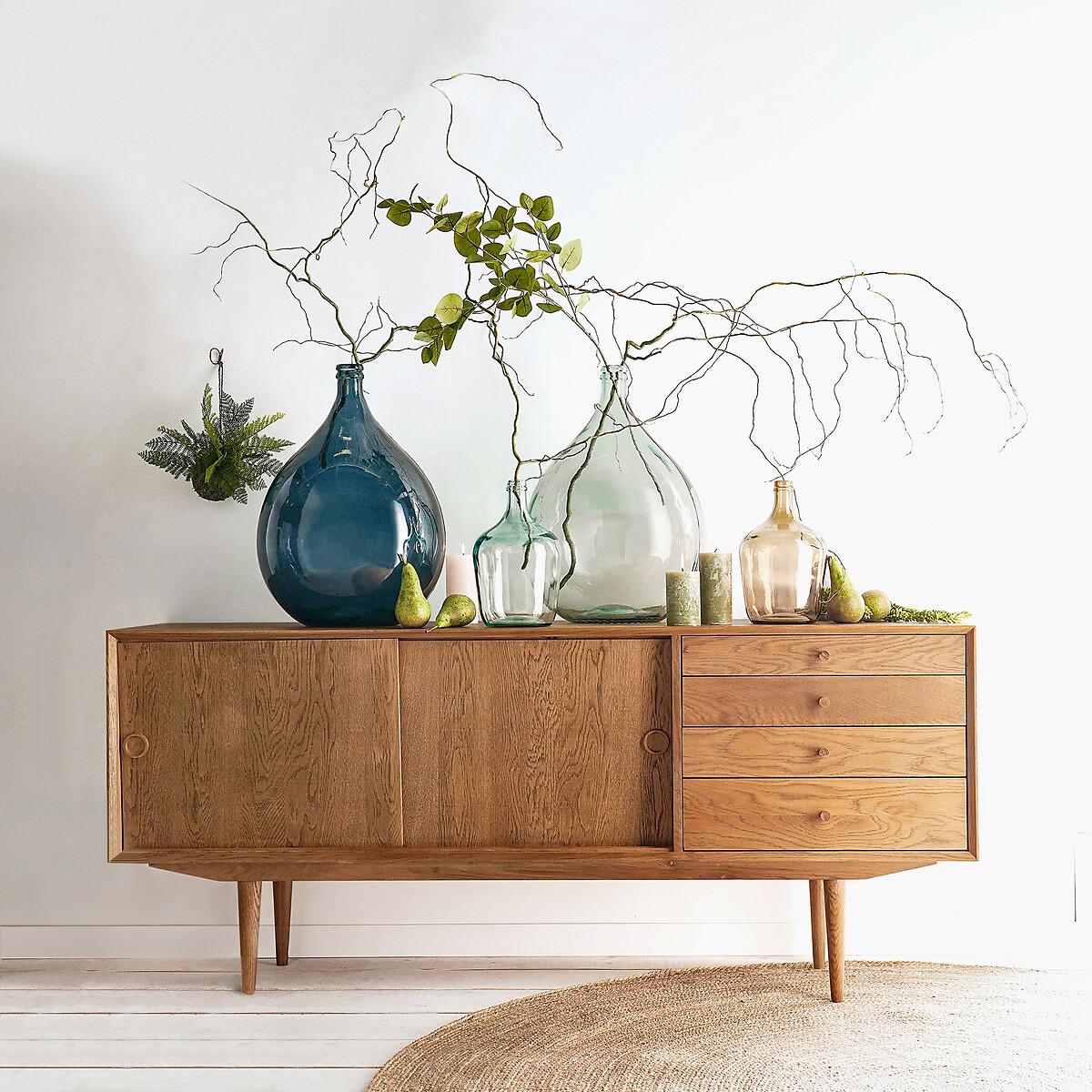 Quilda Vintage Style 2-Door 4-Drawer Oak Sideboard – image 7