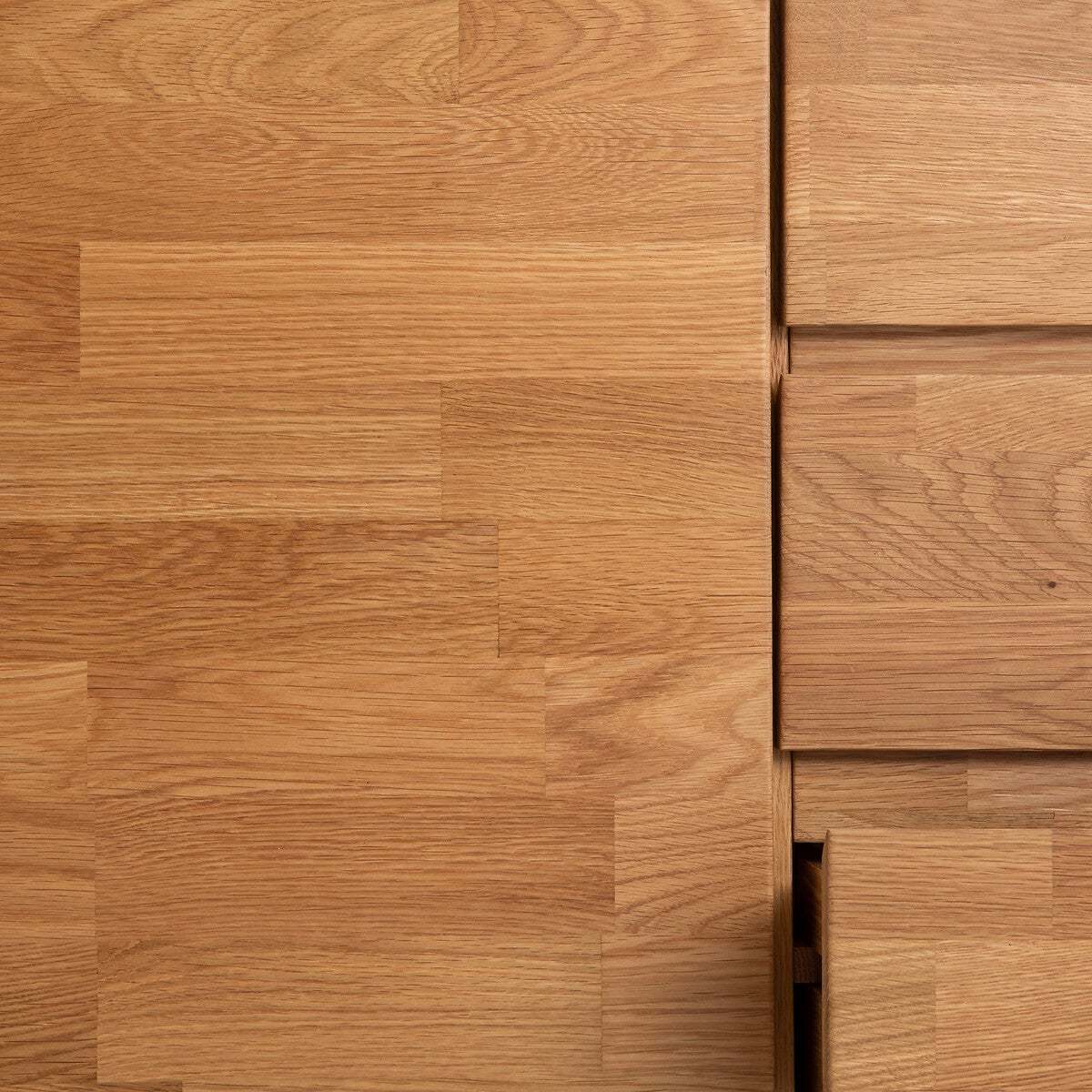 Hiba Oak and Industrial Metal Sideboard – image 4
