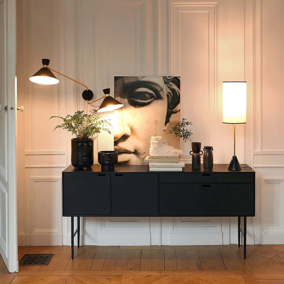 Réalto Metal and Leather Sideboard – image 2