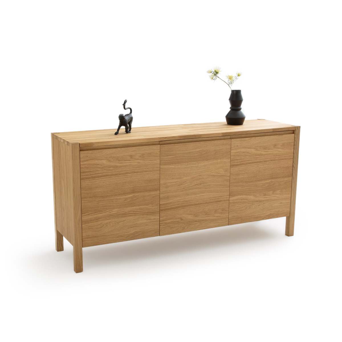 ADELITA Solid Oak 3-Door Sideboard – image 2
