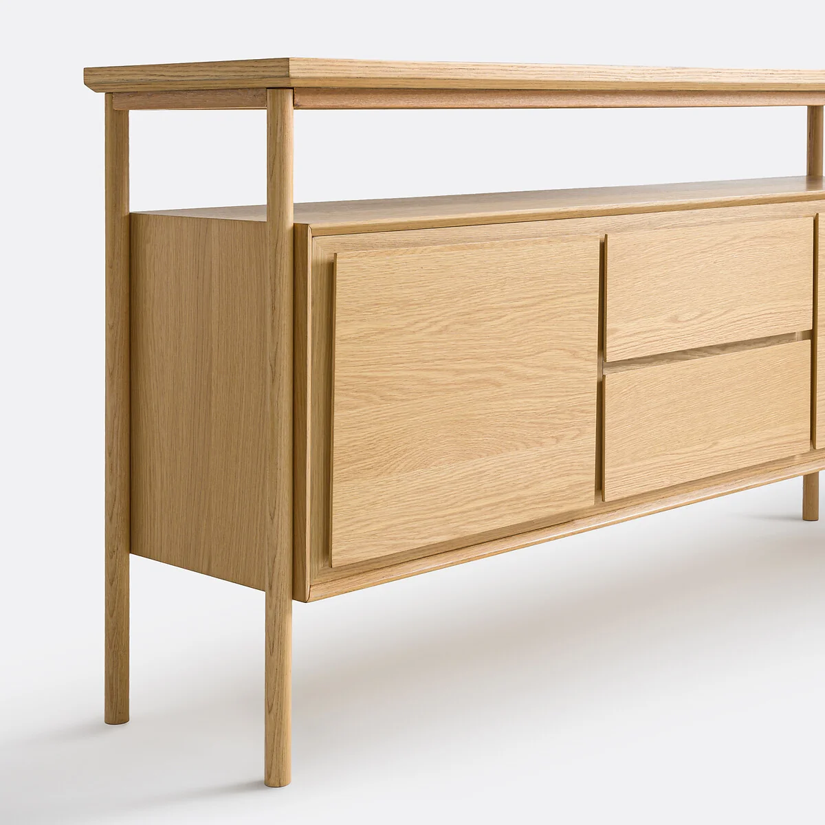 Elina Sideboard with 2 Doors and 2 Drawers in Oak Veneer – image 8