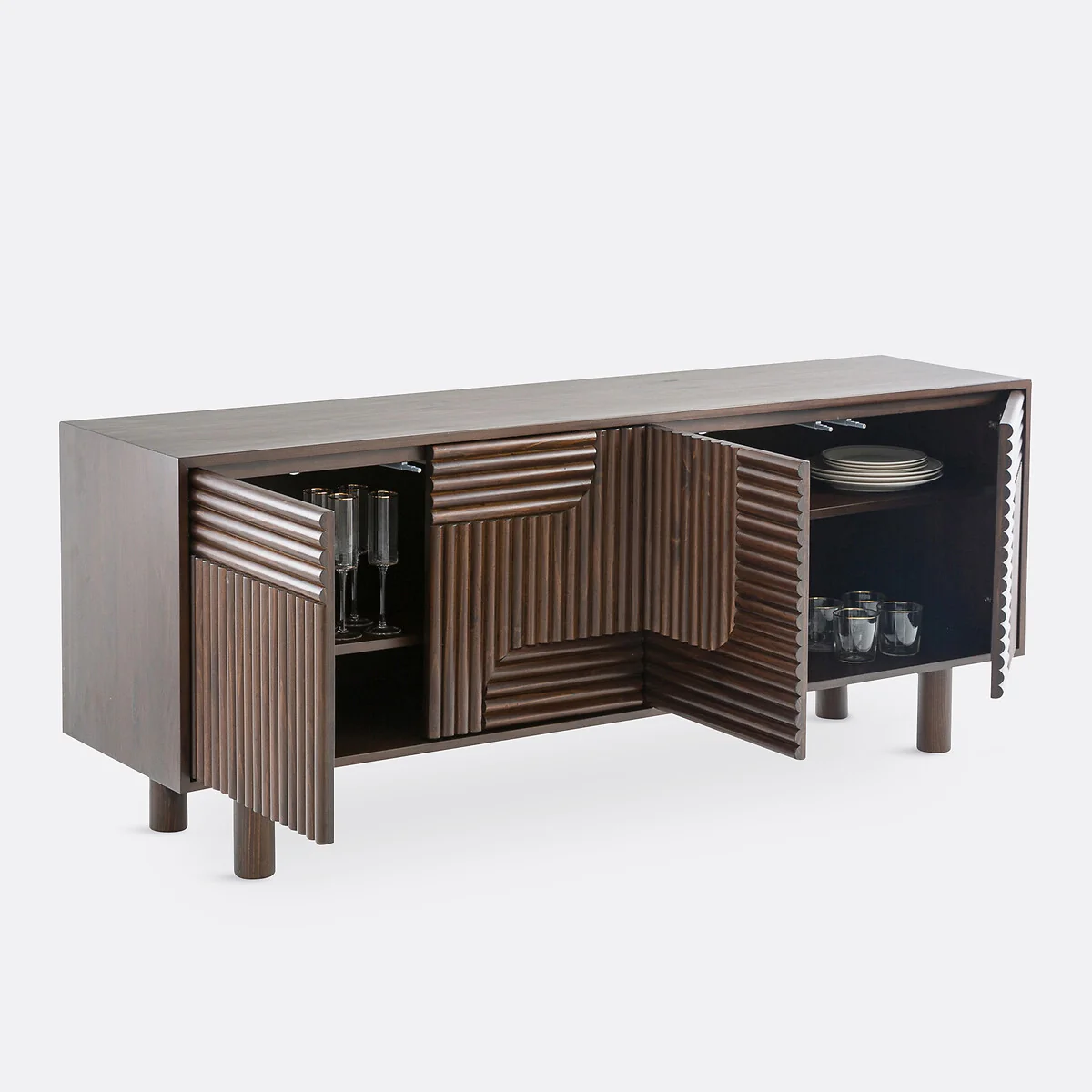 Sevan Solid Pine 4-Door Sideboard – image 3