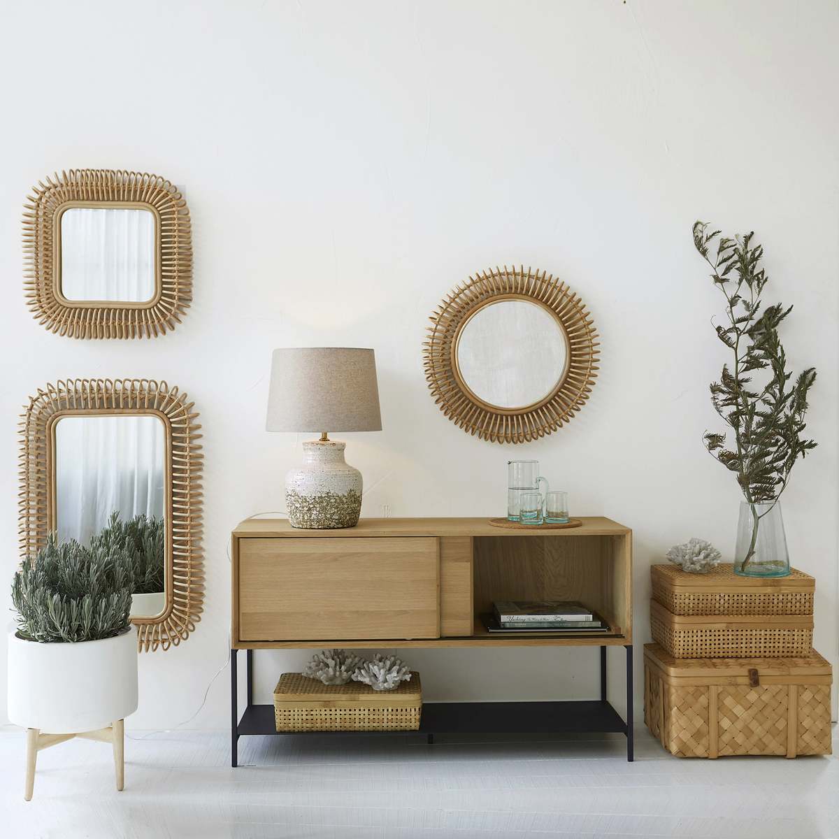 Mambo Retro Oak & Metal Sideboard – image 4