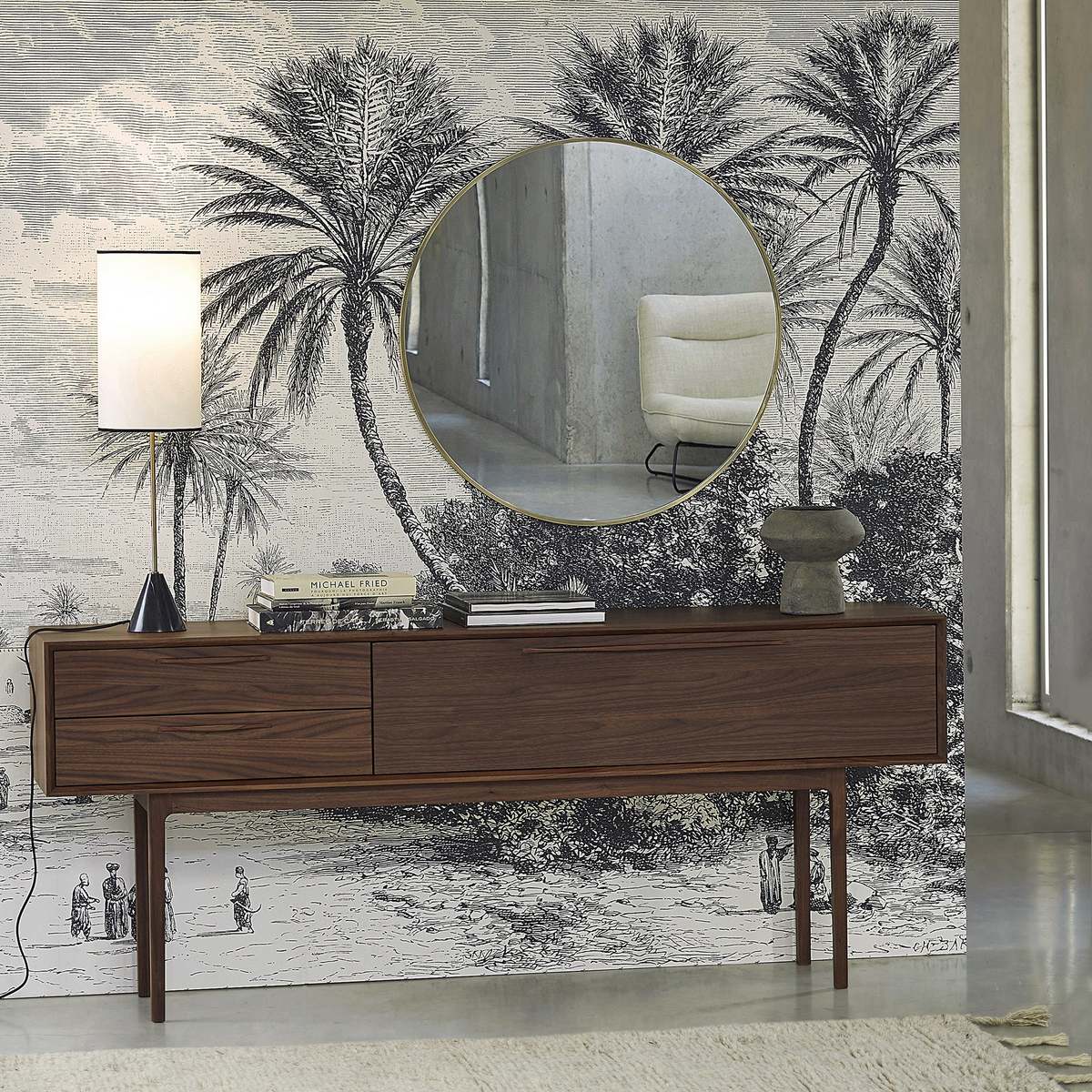 NOTMOND Walnut Veneer Sideboard – image 6