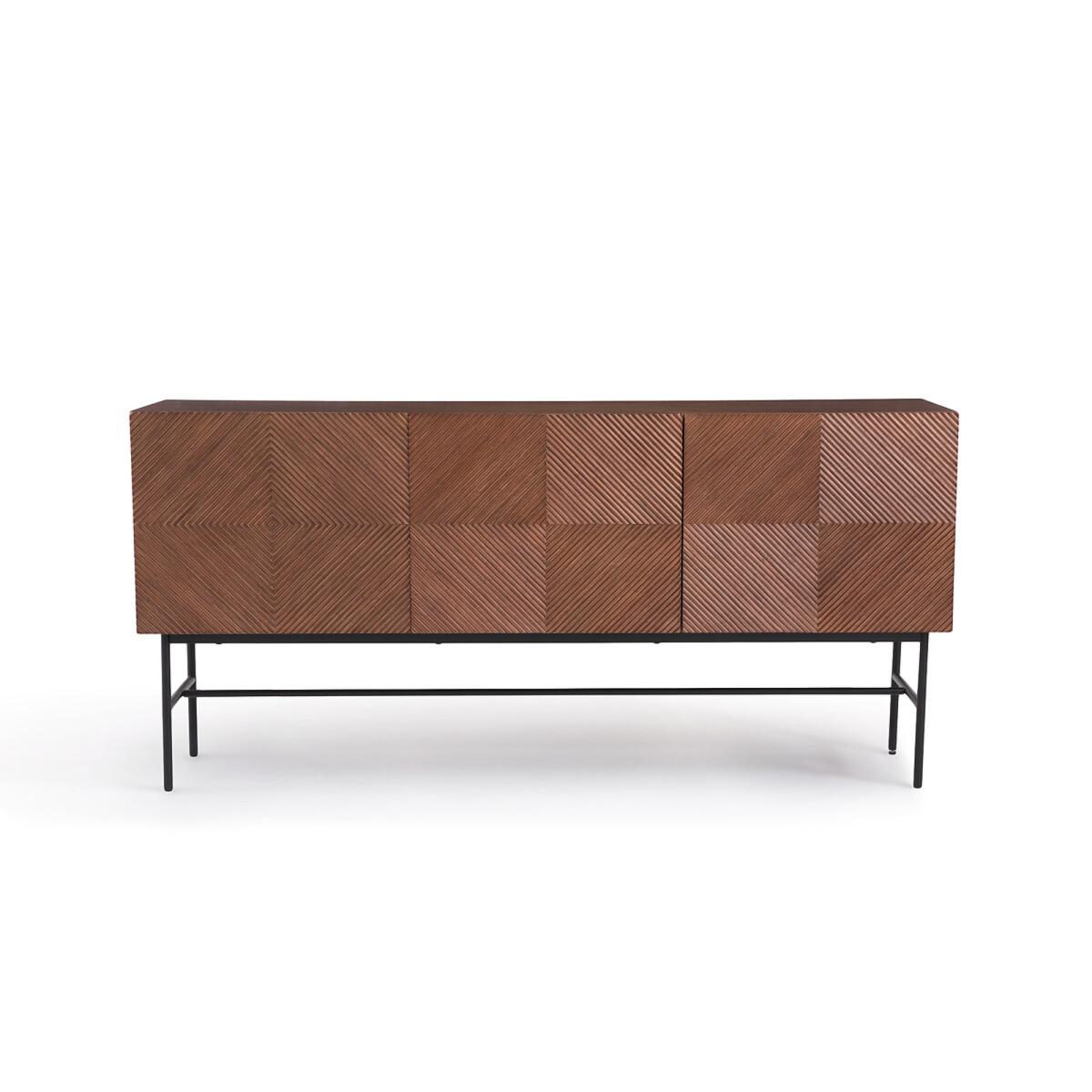 Jerem Oak Veneered Textured Sideboard – image 2