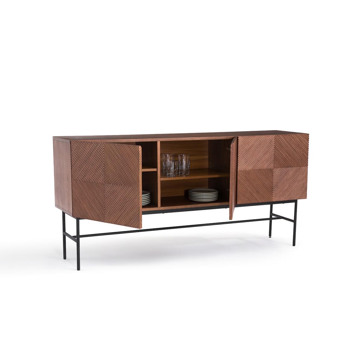 Jerem Oak Veneered Textured Sideboard – image 3
