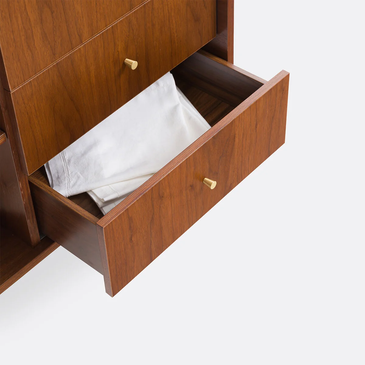 Ronda Walnut Veneer Vintage Small Sideboard – image 5