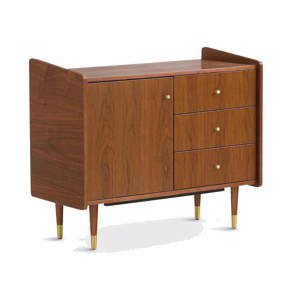 Ronda Walnut Veneer Vintage Small Sideboard – image 1