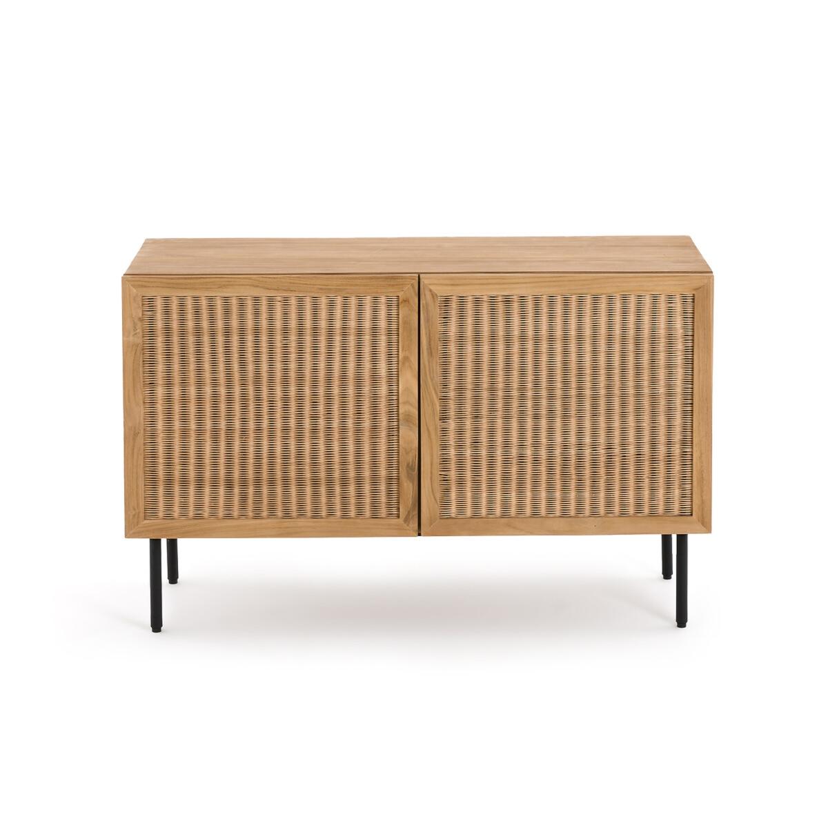 Tekora Solid Teak and Woven Rattan Sideboard – image 2