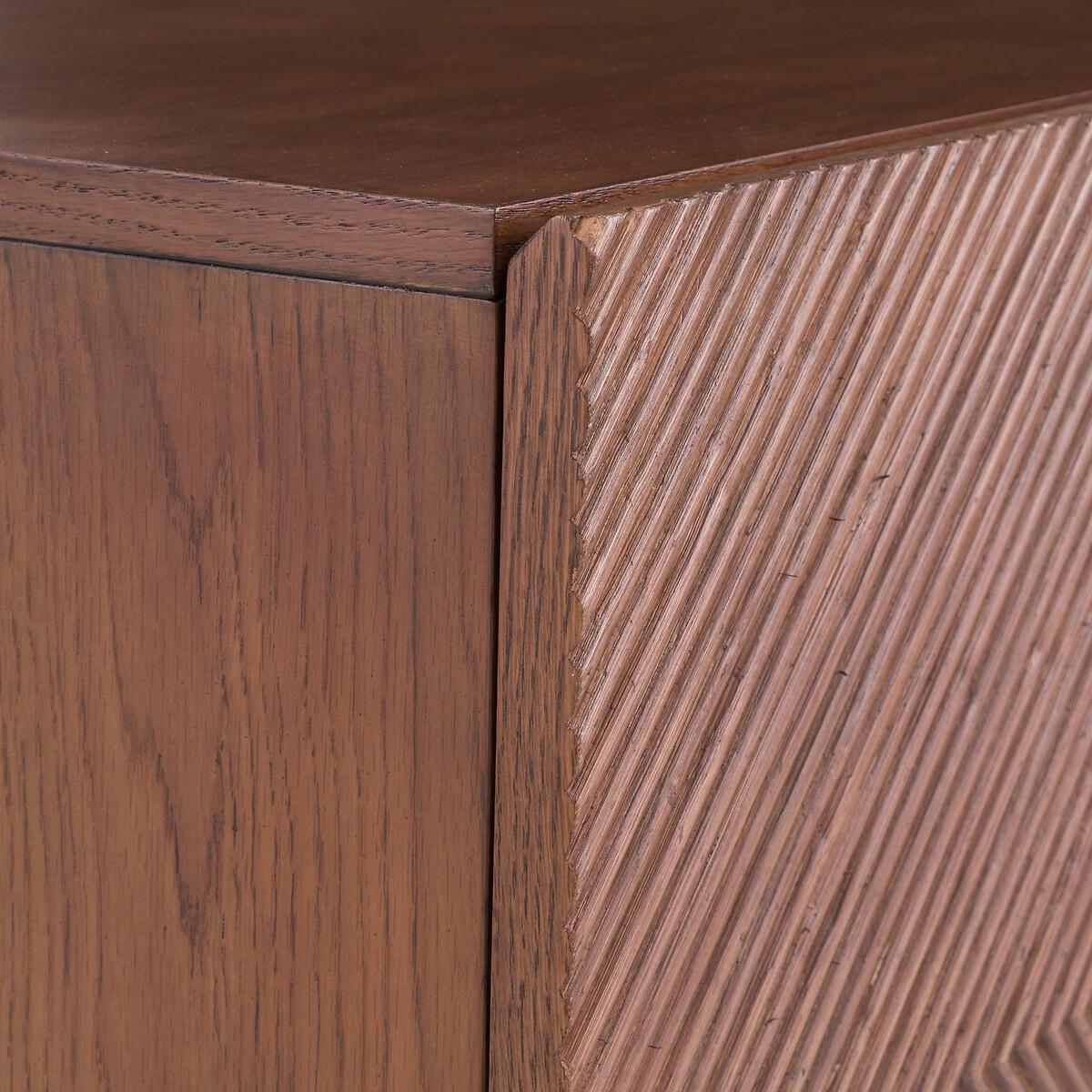 Jerem Oak Veneered Textured Sideboard – image 5