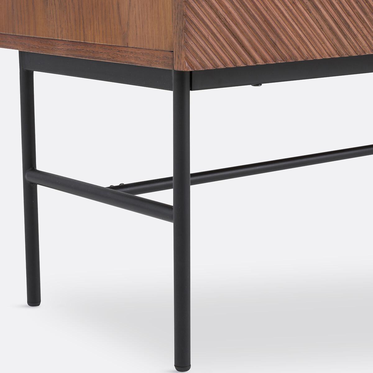 Jerem Oak Veneered Textured Sideboard – image 6
