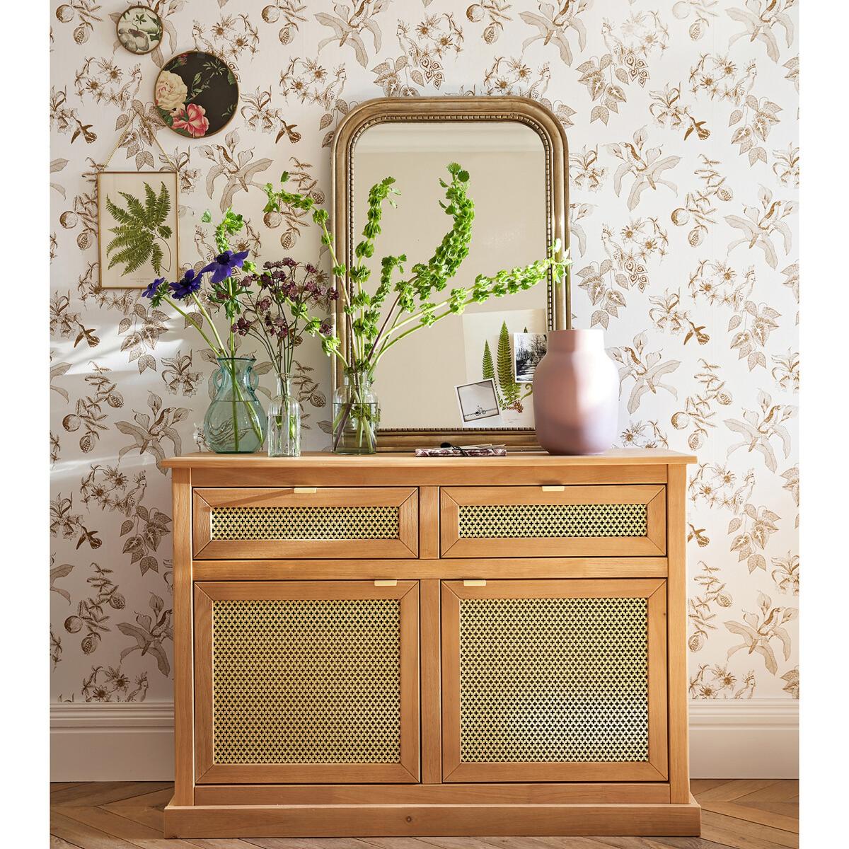 Alvaro Pine and Openwork Metal Sideboard – image 8