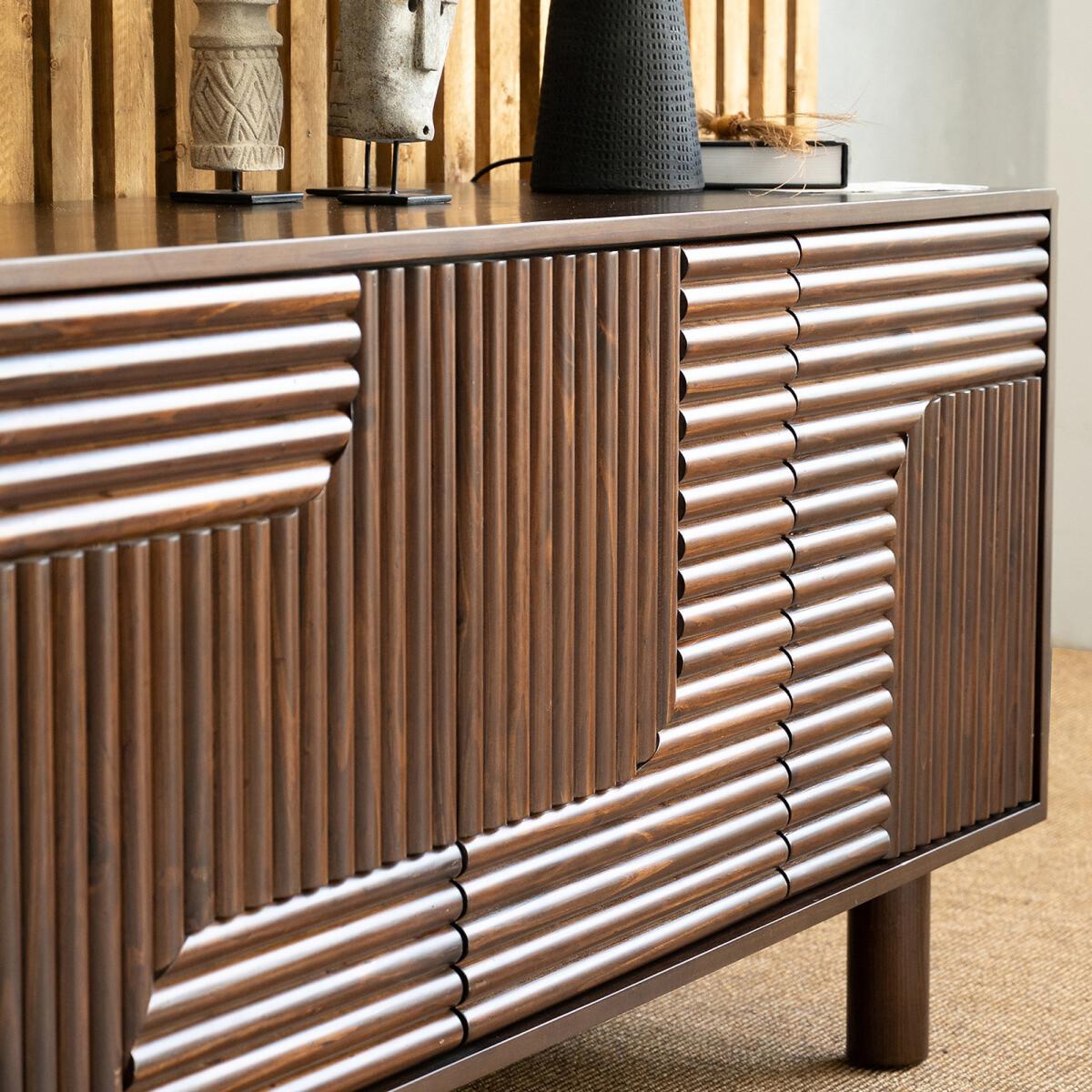 Sevan Solid Pine 4-Door Sideboard – image 8