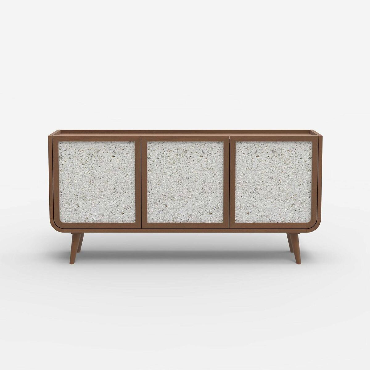Ozen Stone & Mango Wood 3 Door Sideboard – image 3