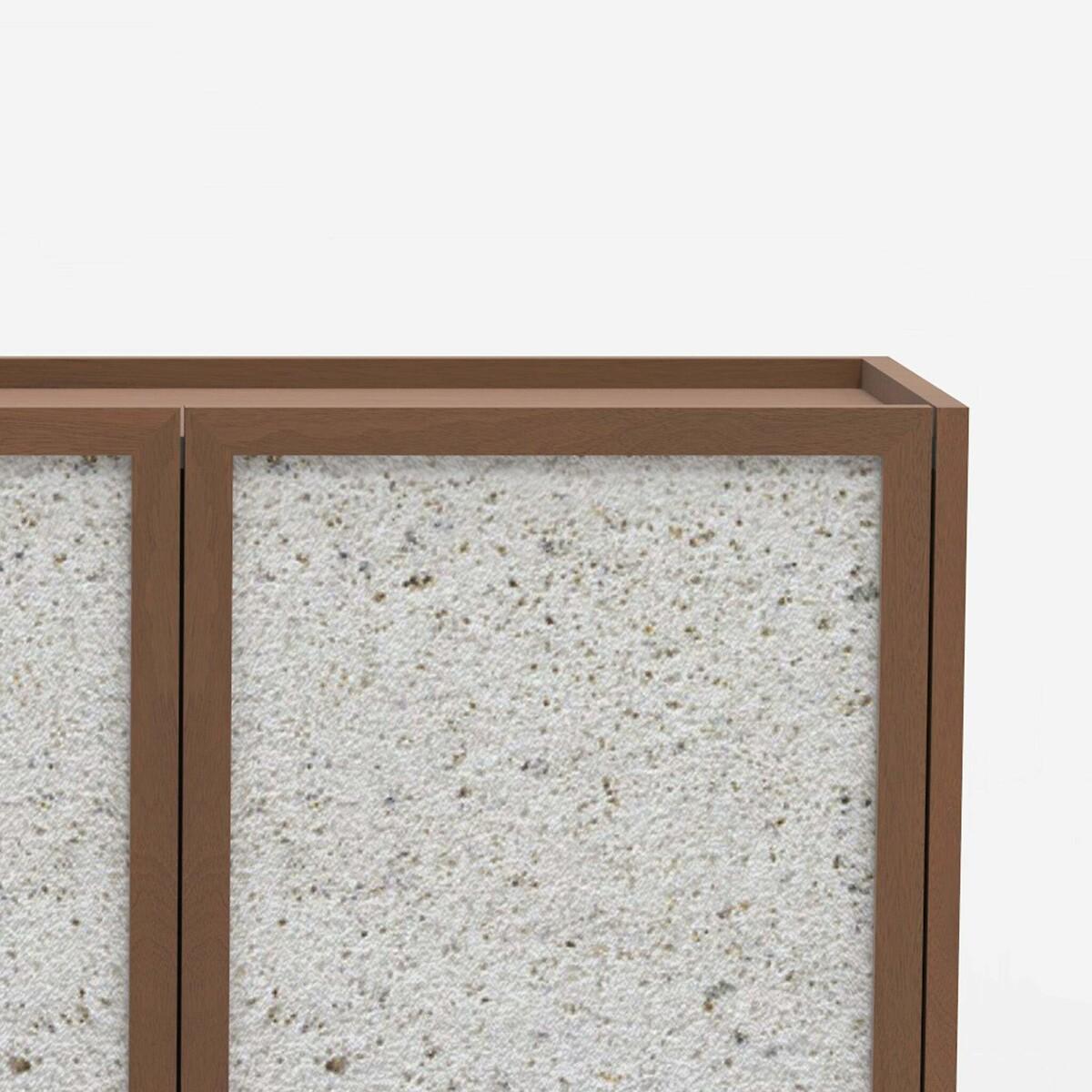 Ozen Stone & Mango Wood 3 Door Sideboard – image 4