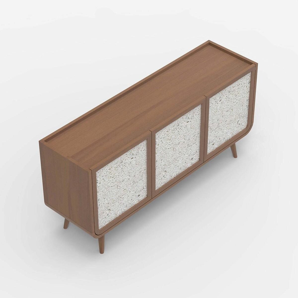Ozen Stone & Mango Wood 3 Door Sideboard – image 5
