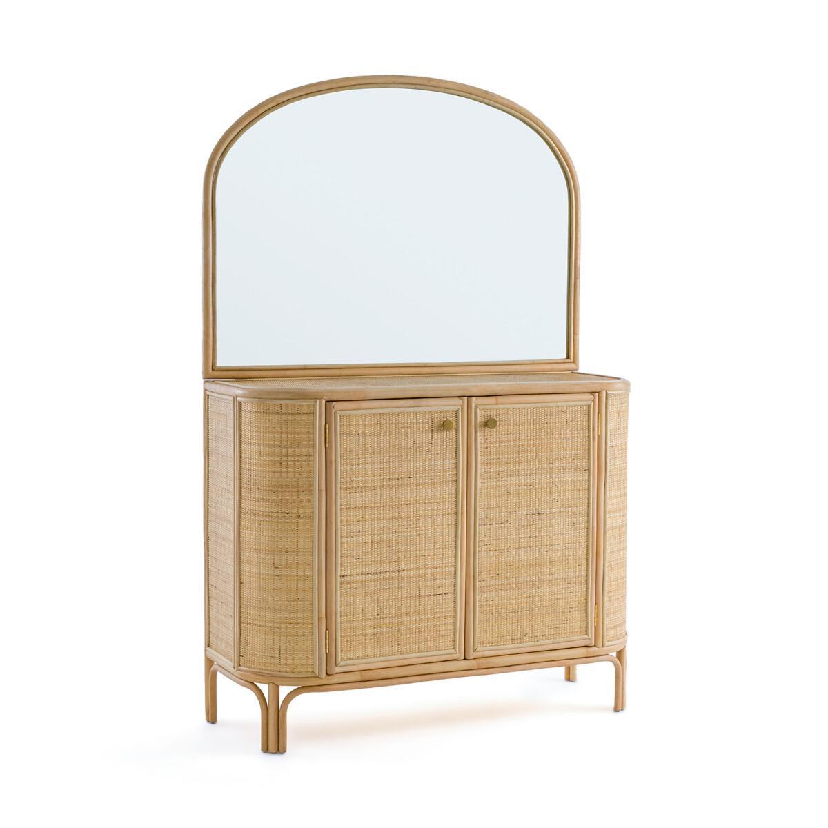 Ladara Rattan Sideboard with Integrated Mirror – image 3