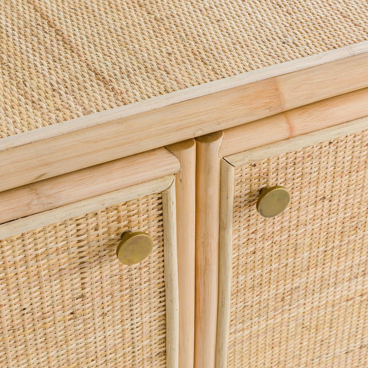 Ladara Rattan Sideboard with Integrated Mirror – image 5
