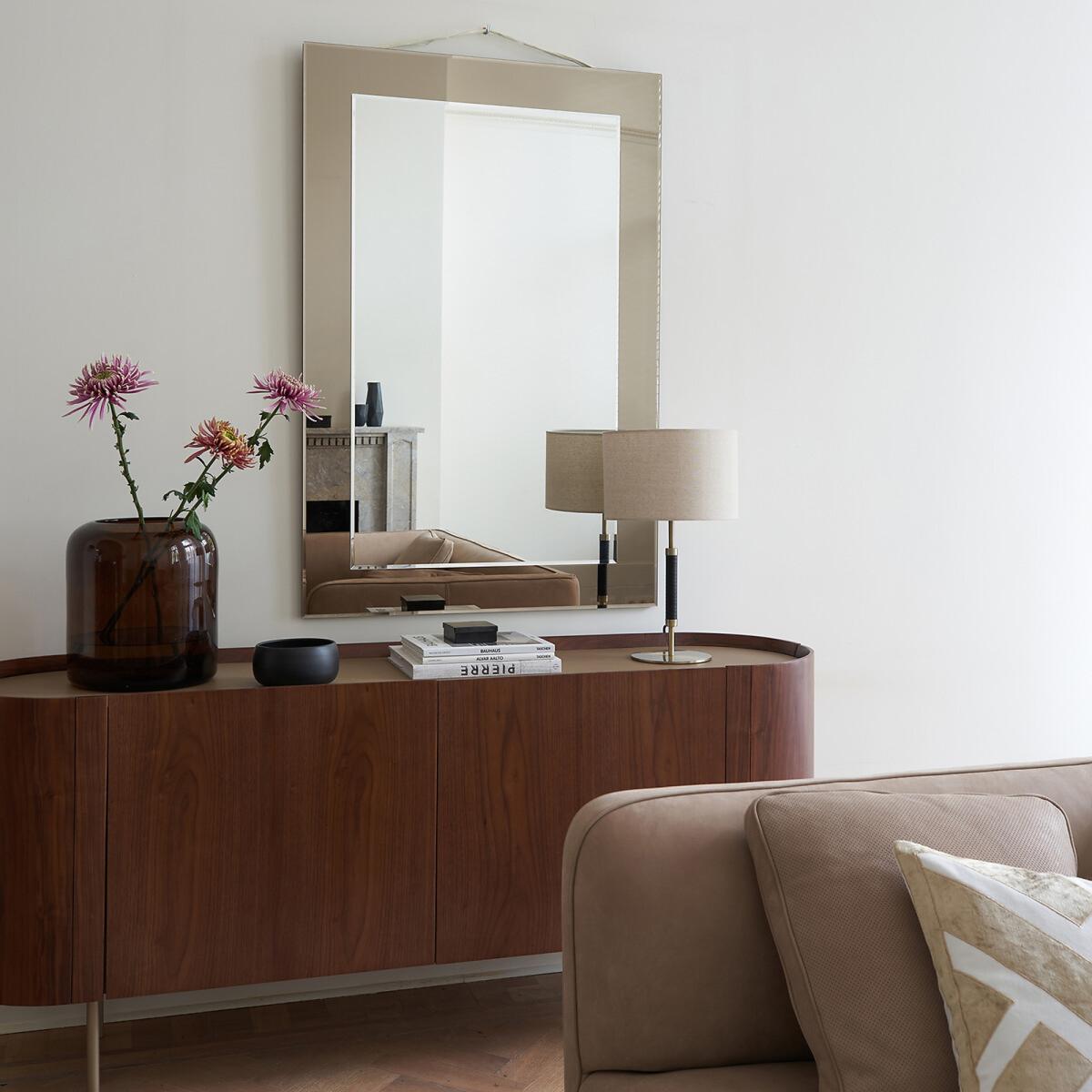 Aslen Walnut and Leather Sideboard – image 7