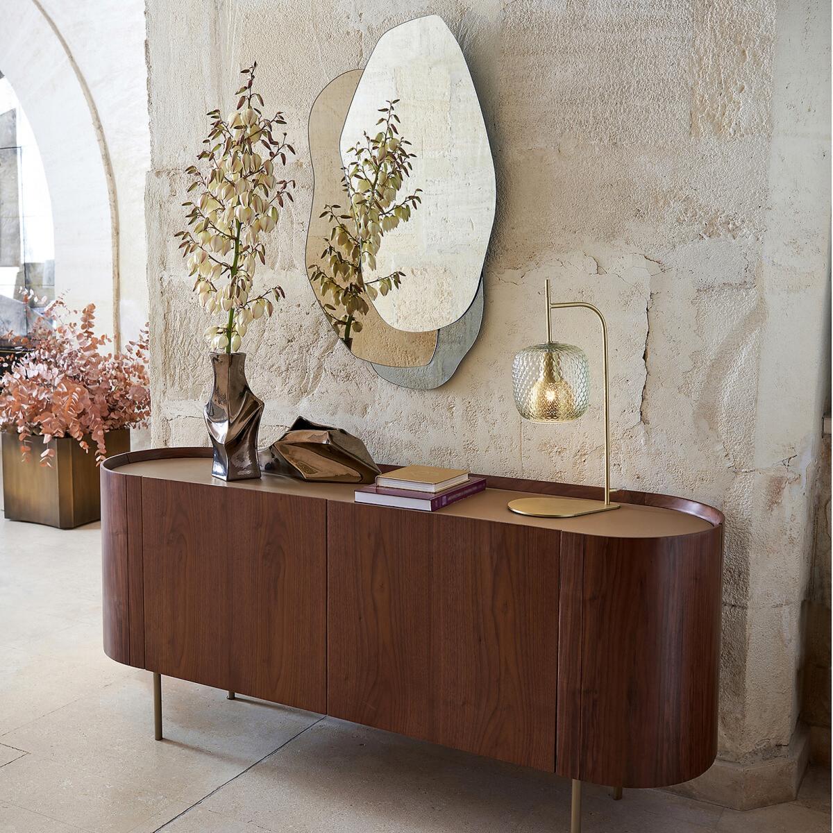 Aslen Walnut and Leather Sideboard – image 8